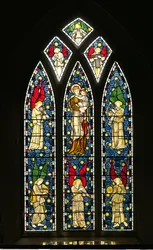 Madonna und Kind mit musizierenden Engeln